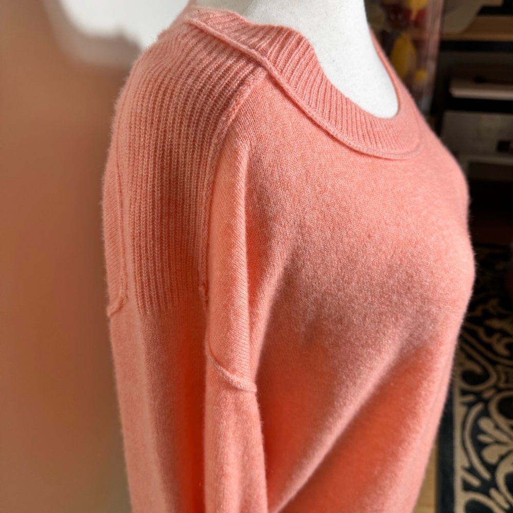 Pilcro 100% Cashmere Peach Sweater - Picture 2 of 5